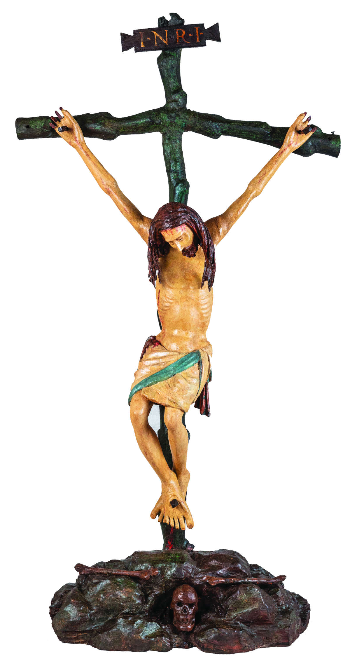 Scope of Giovanni Pisano, Crucifix (second decade 14th cent.; carved wood, painted; Florence, Church of San Pietro a Varlungo)