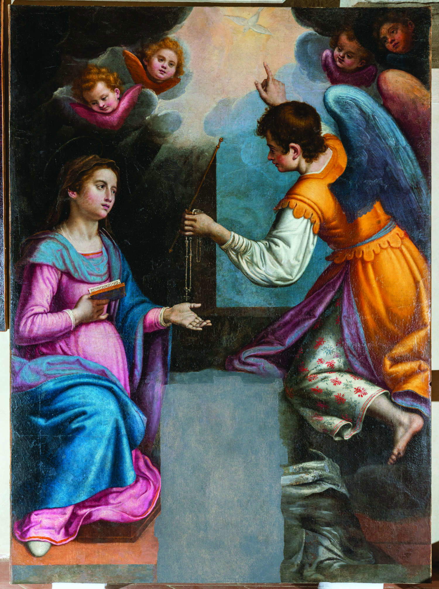 Nino Pisano, Madonna and Child Jesus (1343-1368; carved white marble, painted; Florence, Diocesan Deposit of Santo Stefano al Ponte)