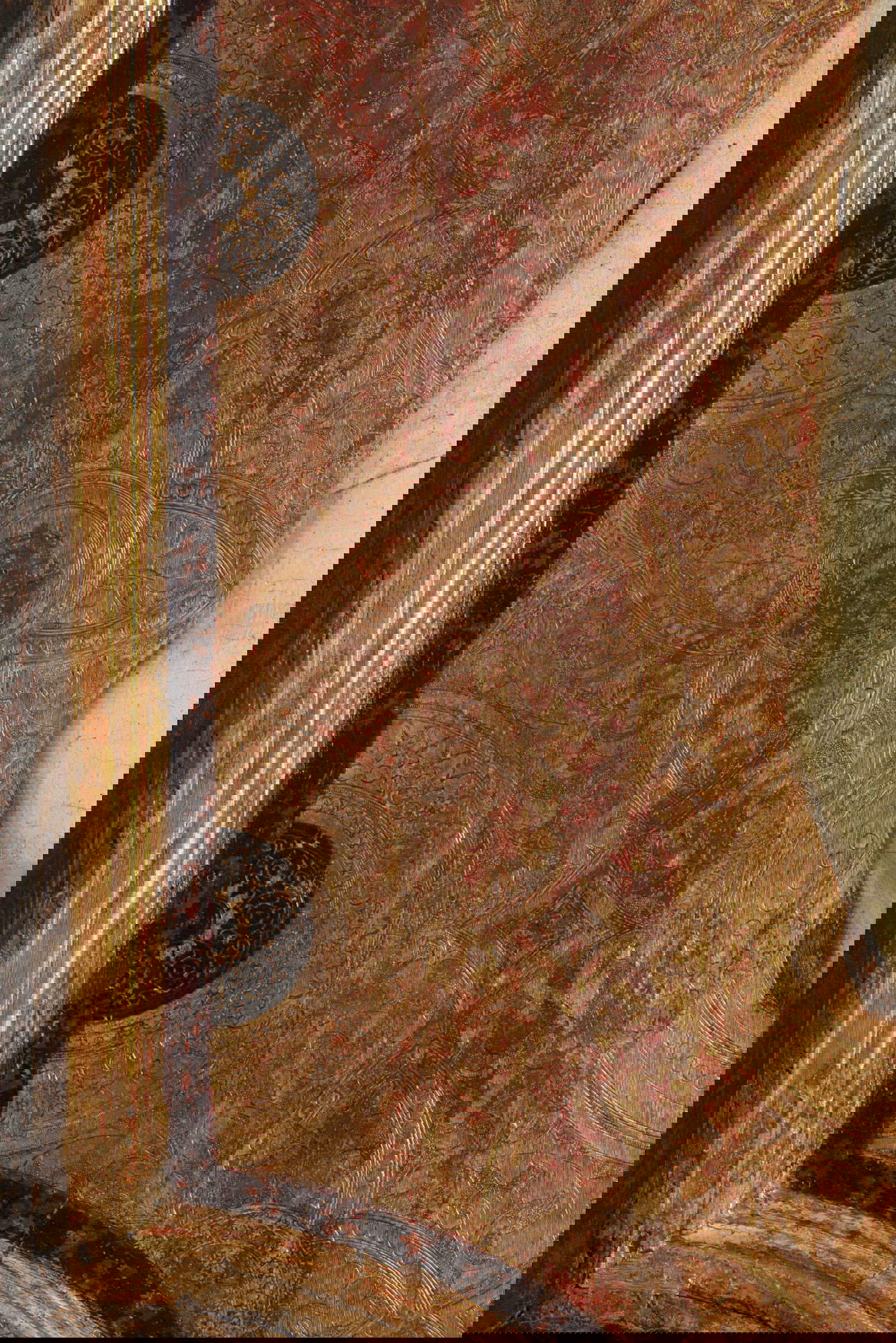 Dettaglio della decorazione dopo il restauro Dettaglio della decorazione dopo il restauro