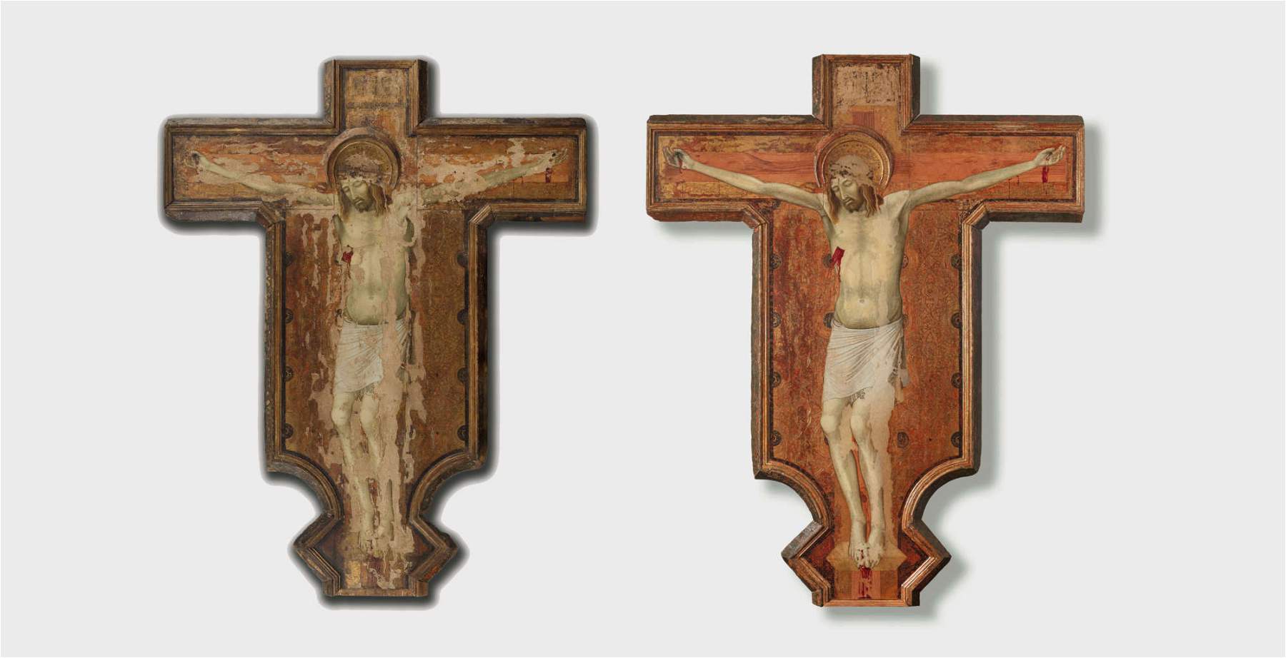 Siena, finishes restoration of Ambrogio Lorenzetti's Cross of Carmine