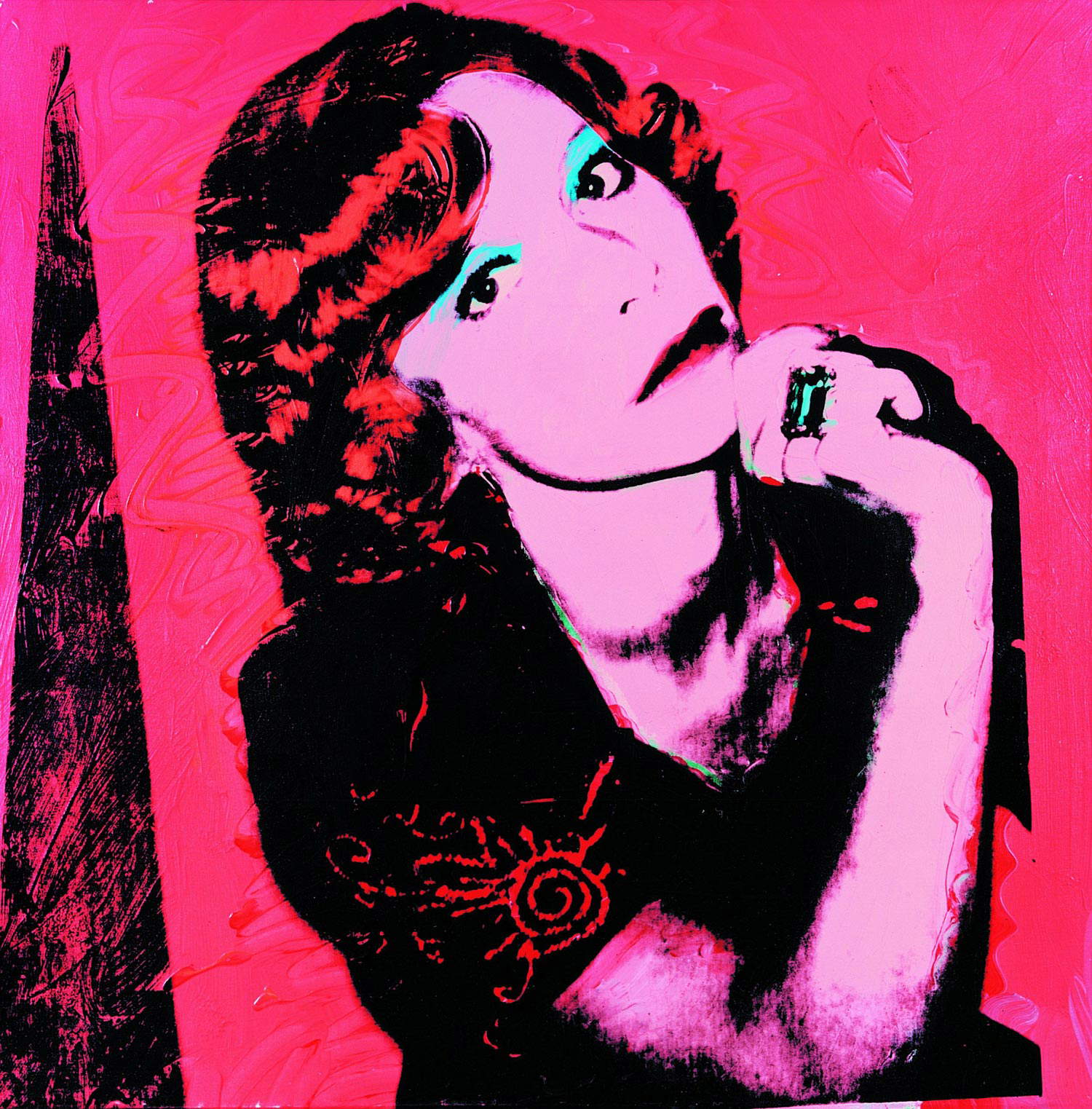 Andy Warhol, Portrait of Madame Smith (1974; acrilico e serigrafia su tela)