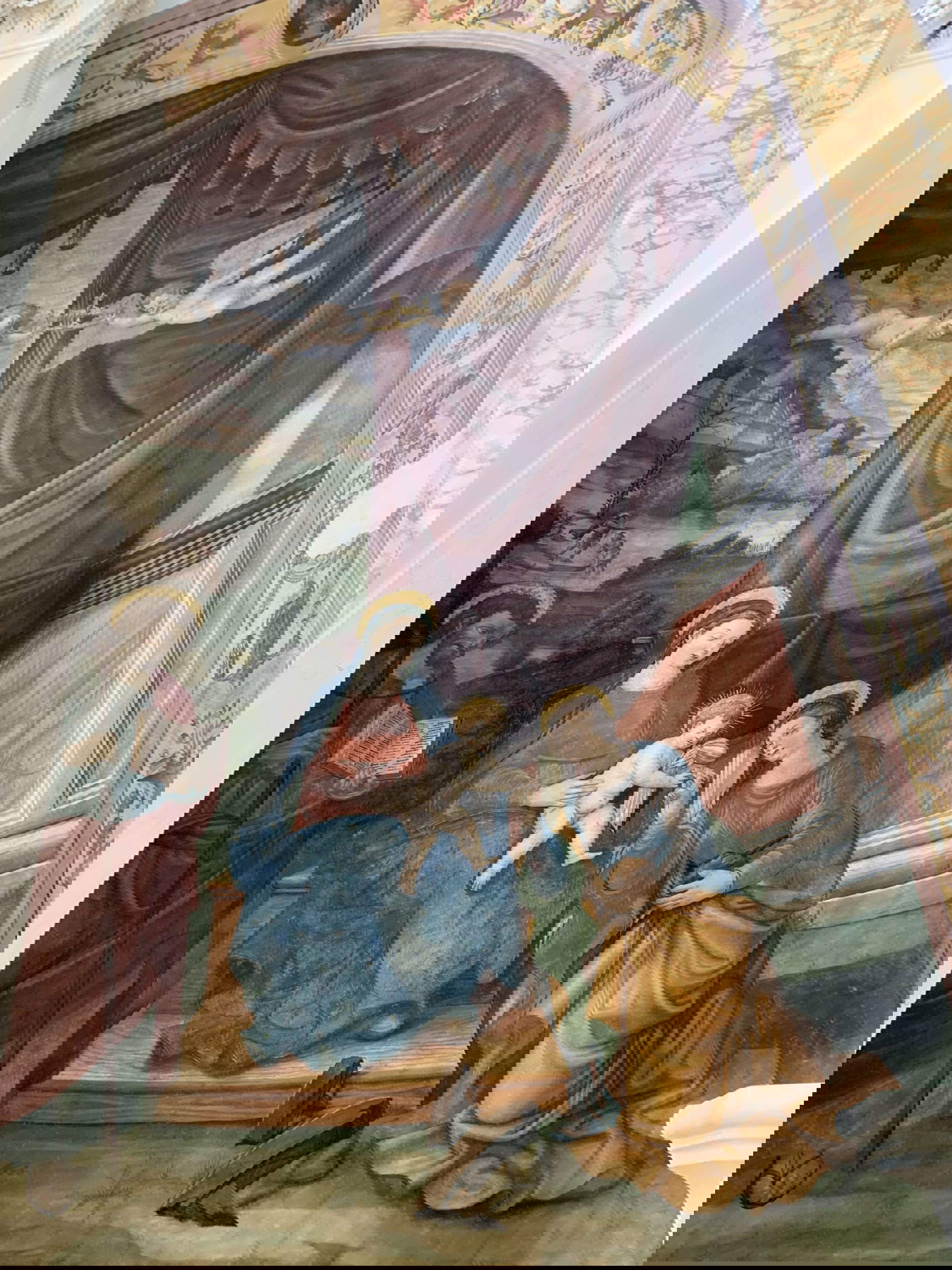 El matrimonio místico de Santa Catalina (después de la restauración)