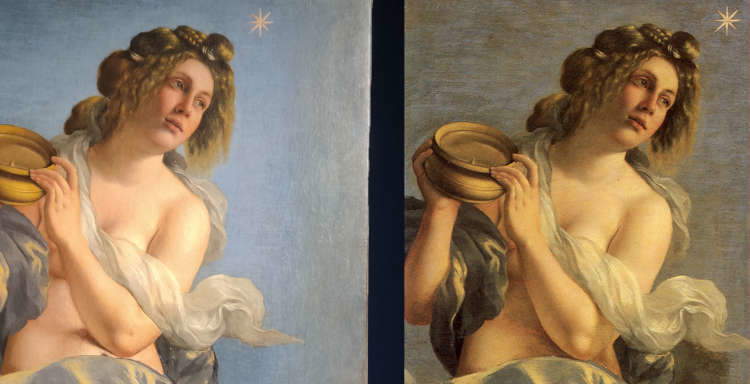 Artemisia Gentileschi as never seen before. Restored and Unveiled Tilting