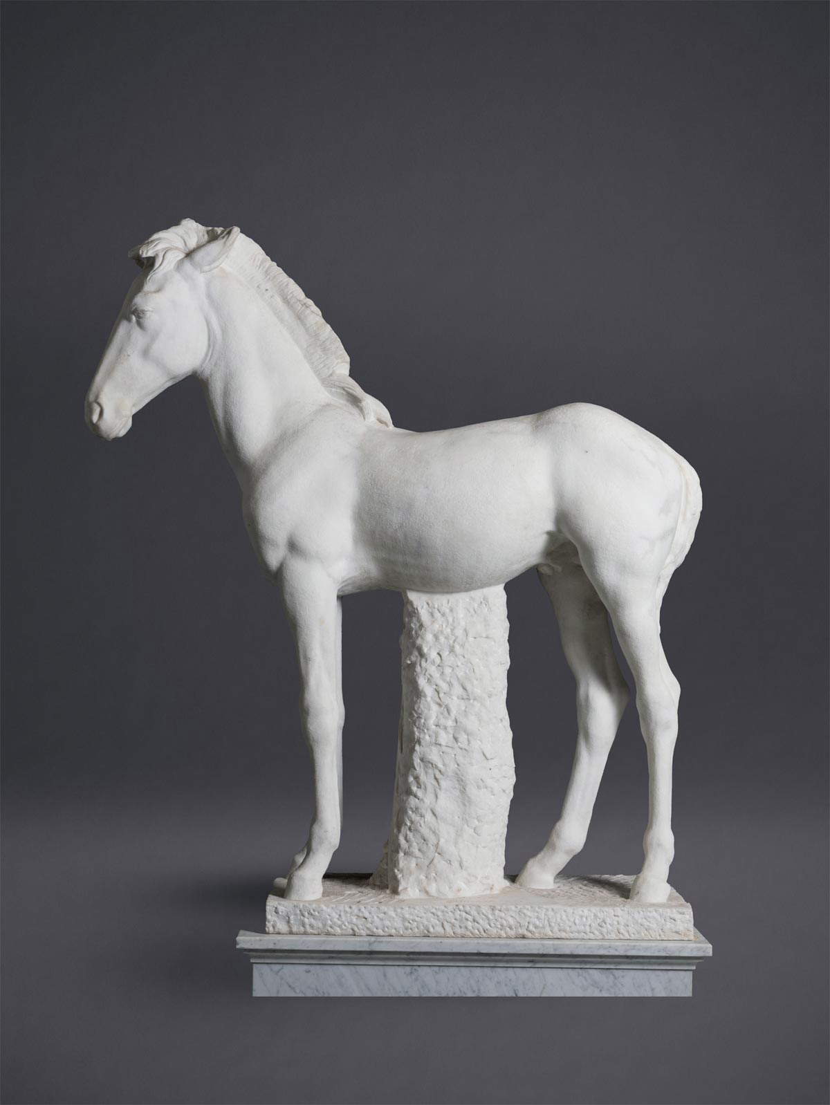 Arturo Dazzi, Cavallino (1927; white marble, 160x150x55 cm; Forte dei Marmi, City of Forte dei Marmi) Arturo Dazzi, Cavallino (1927; white marble, 160x150x55 cm; Forte dei Marmi, City of Forte dei Marmi)