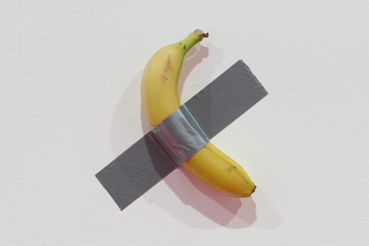 Comedian, ausgestellt im Leem Museum in Seoul. Foto: Kim Kyoungtae/Maurizio Cattelan/Leeum Museum of Art Comedian, ausgestellt im Leem Museum in Seoul. Foto: Kim Kyoungtae/Maurizio Cattelan/Leeum Museum of Art