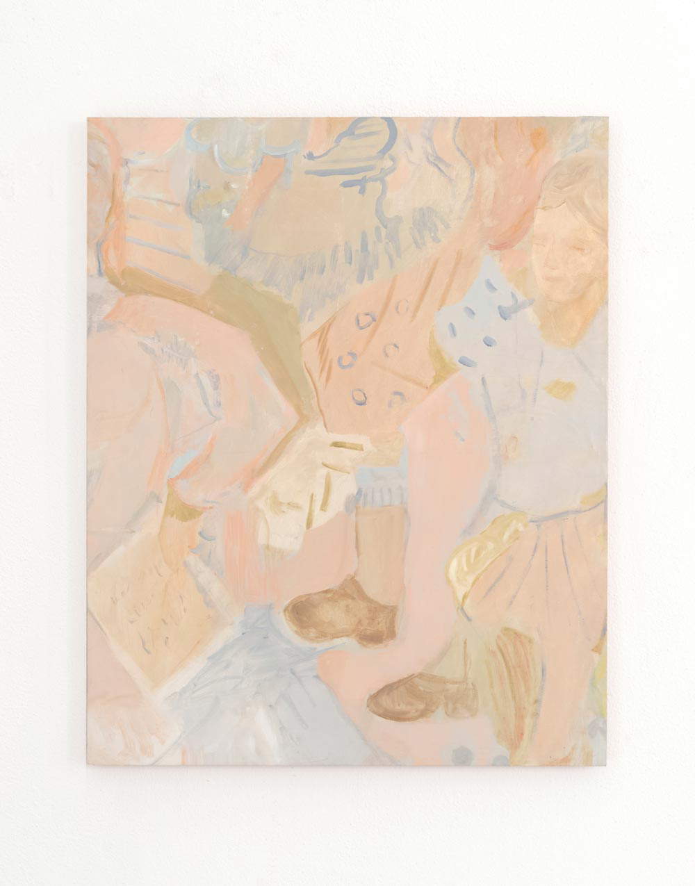 Beatrice Meoni, Senza titolo (2022; olio su tela applicato su tavola, 66x53 cm) Beatrice Meoni, Senza titolo (2022; olio su tela applicato su tavola, 66x53 cm)