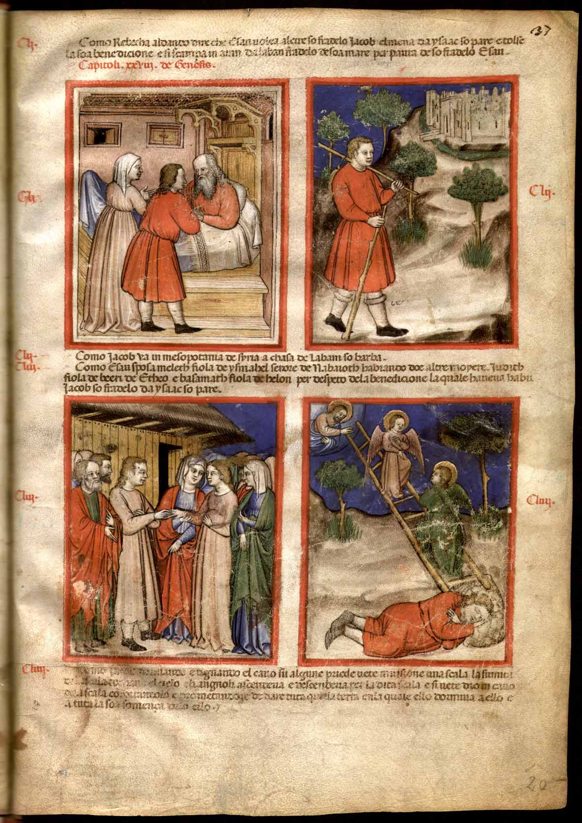 Paduan historiated bible, detail