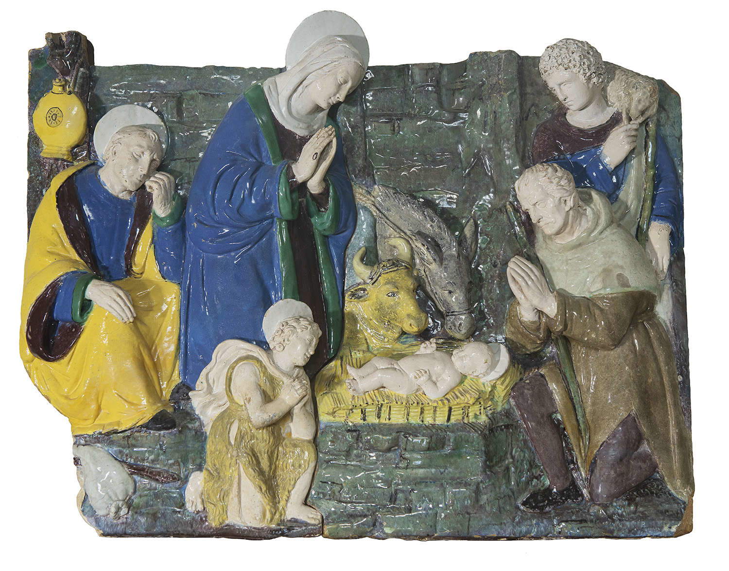 Florence, au Palazzo Medici Riccardi pour Noël une Nativité de l'atelier de Giovanni della Robbia