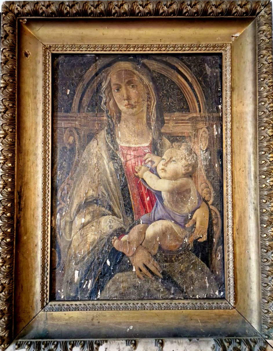 L'opera di Botticelli recuperata a Gragnano L'opera di Botticelli recuperata a Gragnano