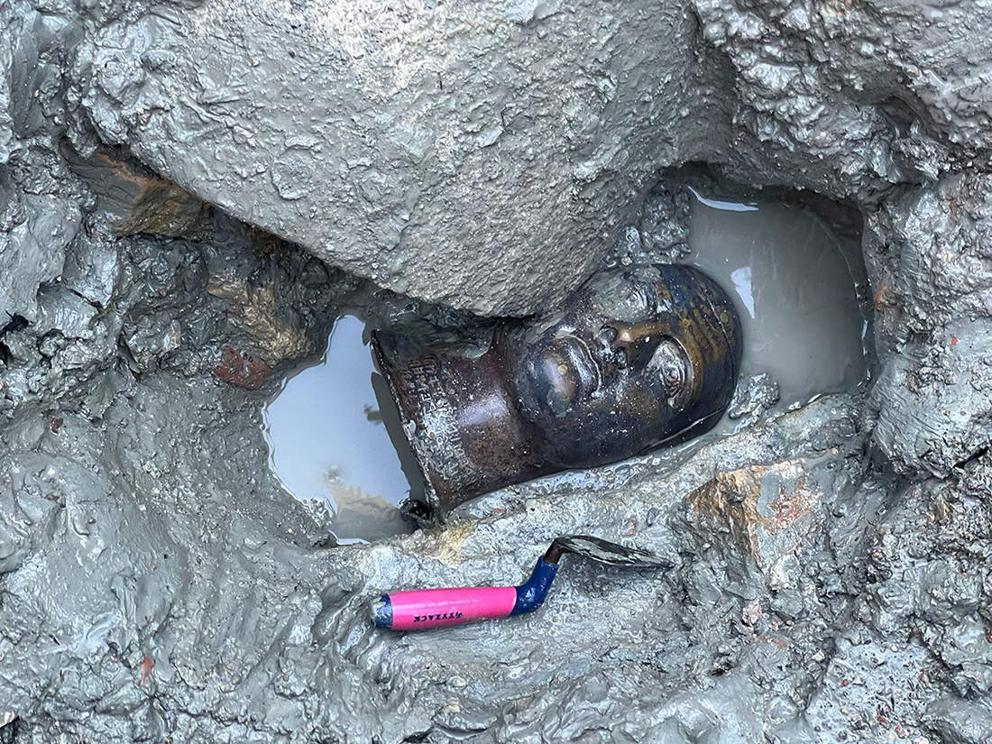 The St. Casciano bronzes at the time of discovery The St. Casciano bronzes at the time of discovery