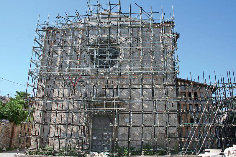 Las obras de la iglesia de la Misericordia