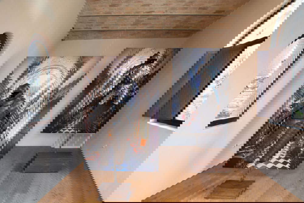 Armures exposées au château de Della Monica