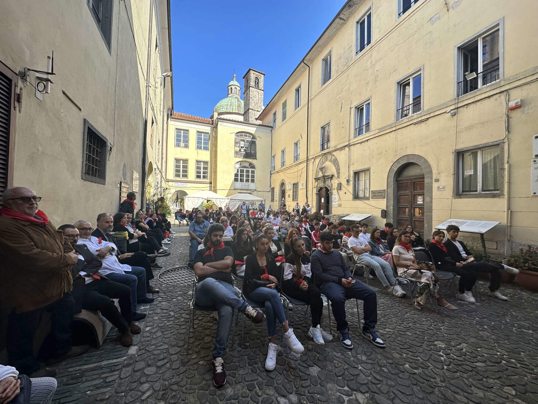 Pontremoli, espectacular recepción de los Uffizi Diffusi: la ciudad saluda a Hayez