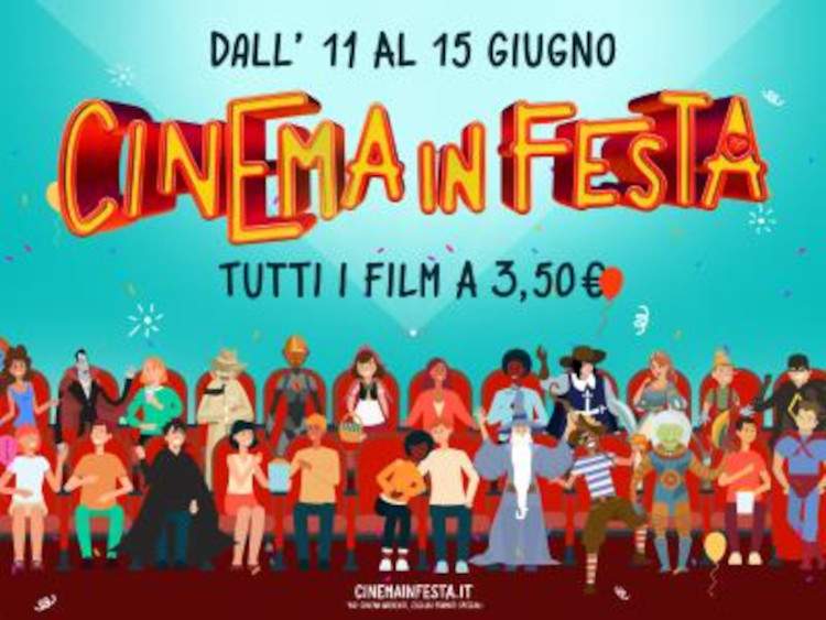 Cinema in Festa est de retour : du 11 au 15 juin, tous les films pour seulement 3,50 €.