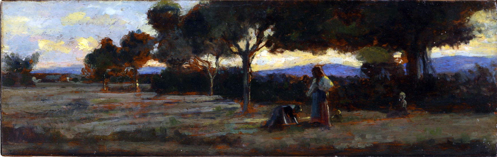 Cristiano Banti, Women Working in the Fields (1870; oil on panel; Carpi, Palazzo Foresti Collection) Cristiano Banti, Women Working in the Fields (1870; oil on panel; Carpi, Palazzo Foresti Collection)