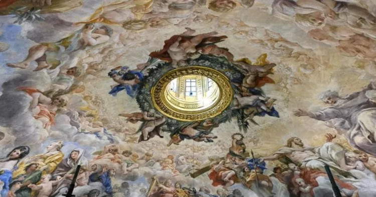 Roma, restaurata la cupola della Chiesa Nuova. Laboratorio di restauro a oltre 40 metri d'altezza 