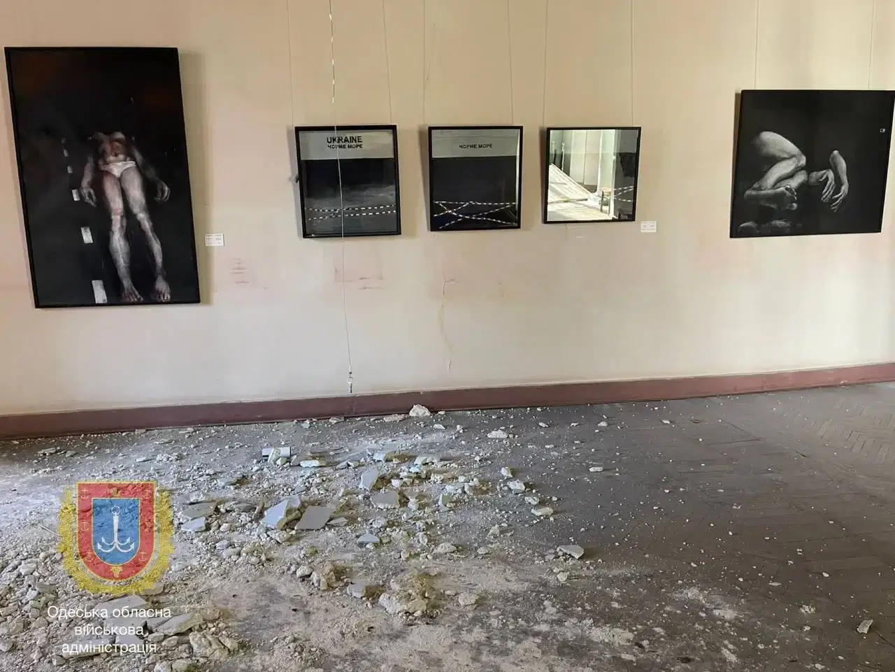 Danni al Museo di Belle Arti di Odessa Danni al Museo di Belle Arti di Odessa