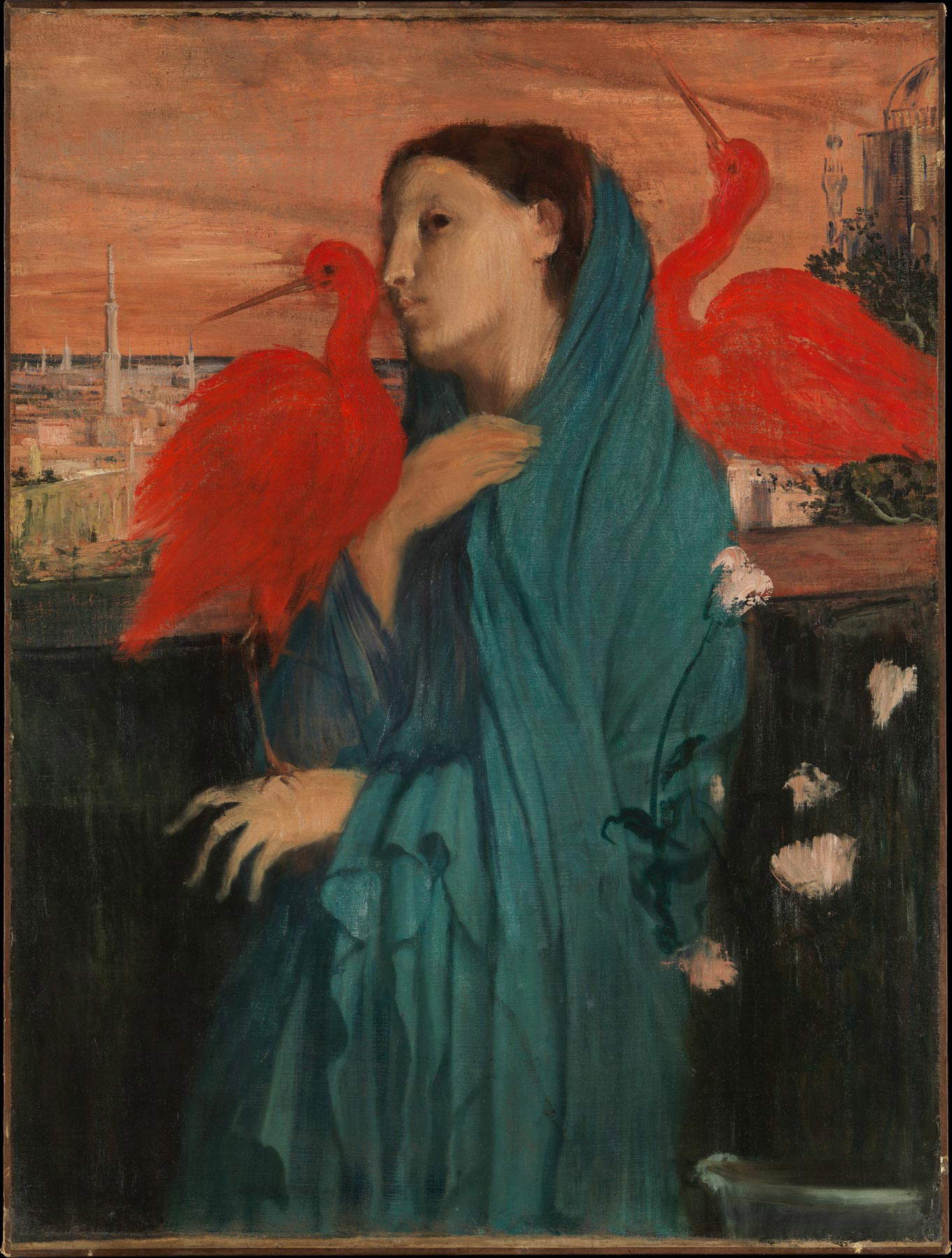 Edgar Degas, Mädchen mit Ibis (1857-1858; Öl auf Leinwand, 100 x 74,9 cm; New York, Metropolitan Museum) Edgar Degas, Mädchen mit Ibis (1857-1858; Öl auf Leinwand, 100 x 74,9 cm; New York, Metropolitan Museum)