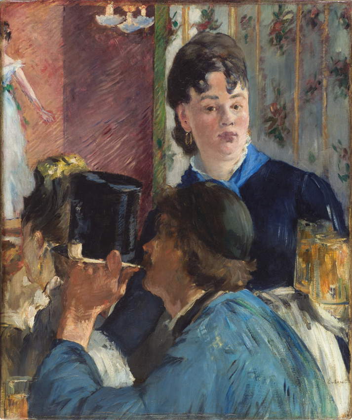 Édouard Manet, La serveuse de bocks (1878-1879; Öl auf Leinwand, 77 x 64,5 cm; Paris, Musée d'Orsay) Édouard Manet, La serveuse de bocks (1878-1879; Öl auf Leinwand, 77 x 64,5 cm; Paris, Musée d'Orsay)