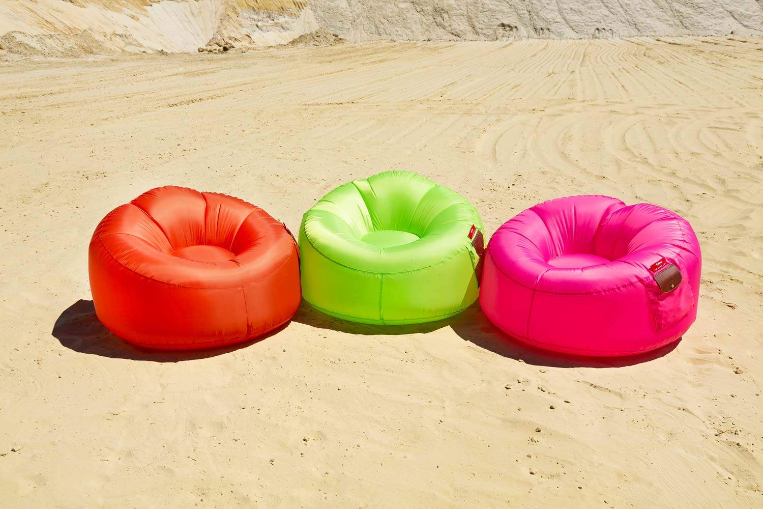 Longchamp and Fatboy collaborate to make a whimsical inflatable pouf: Glamping O
