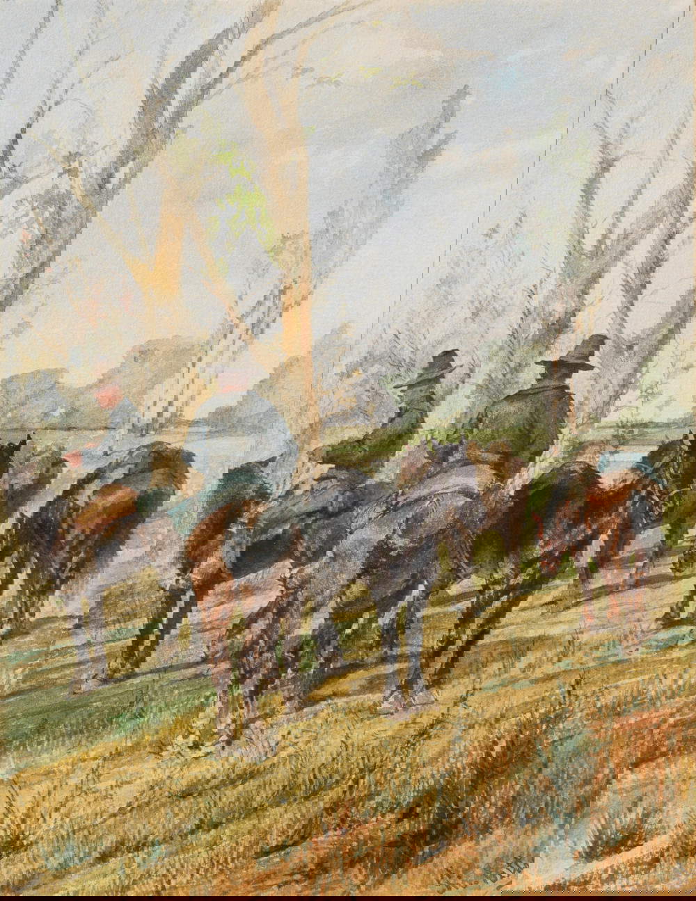 Giovanni Fattori, Butteri in Maremma (1880-85) presso Galleria Goldoni