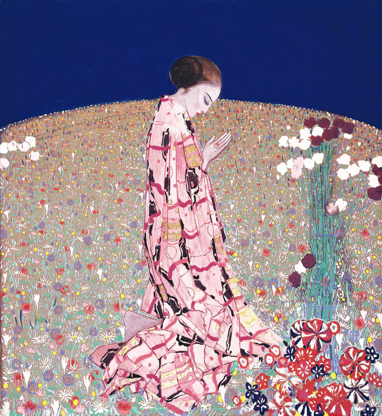 Felice Casorati, La preghiera (1914; Verona, Musei civici di Verona, Galleria d'Arte Moderna Achille Forti) Felice Casorati, La preghiera (1914; Verona, Musei civici di Verona, Galleria d'Arte Moderna Achille Forti)