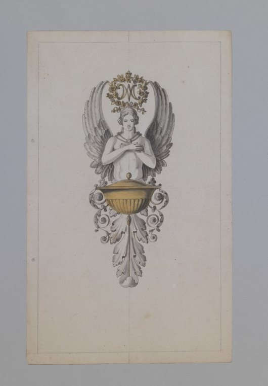 Gioacchino Belli, Dibujo para una sopa (pluma, tinta marrón, acuarela gris y amarilla; 320 x 190 mm; Florencia, Galería de los Uffizi) Gioacchino Belli, Dibujo para una sopa (pluma, tinta marrón, acuarela gris y amarilla; 320 x 190 mm; Florencia, Galería de los Uffizi)