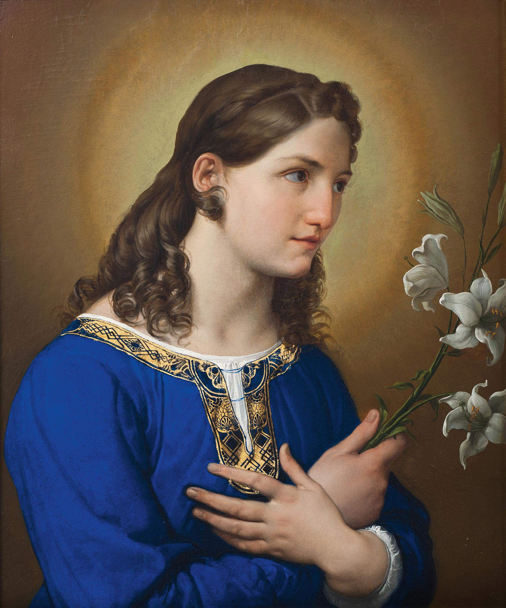 Francesco Hayez, Announcing Angel (1824; oil on panel, 59 x 50 cm; Turin, GAM - Galleria Civica d'Arte Moderna e Contemporanea) Francesco Hayez, Announcing Angel (1824; oil on panel, 59 x 50 cm; Turin, GAM - Galleria Civica d'Arte Moderna e Contemporanea)