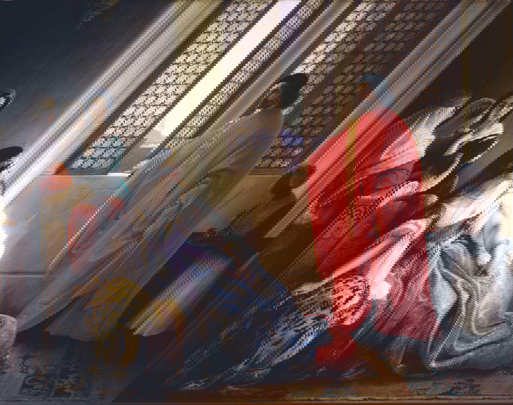 Francesco Hayez, Caterina Cornaro reçoit l'annonce de sa déposition du Royaume de Chypre (1842 ; huile sur toile ; Bergame, Accademia Carrara)