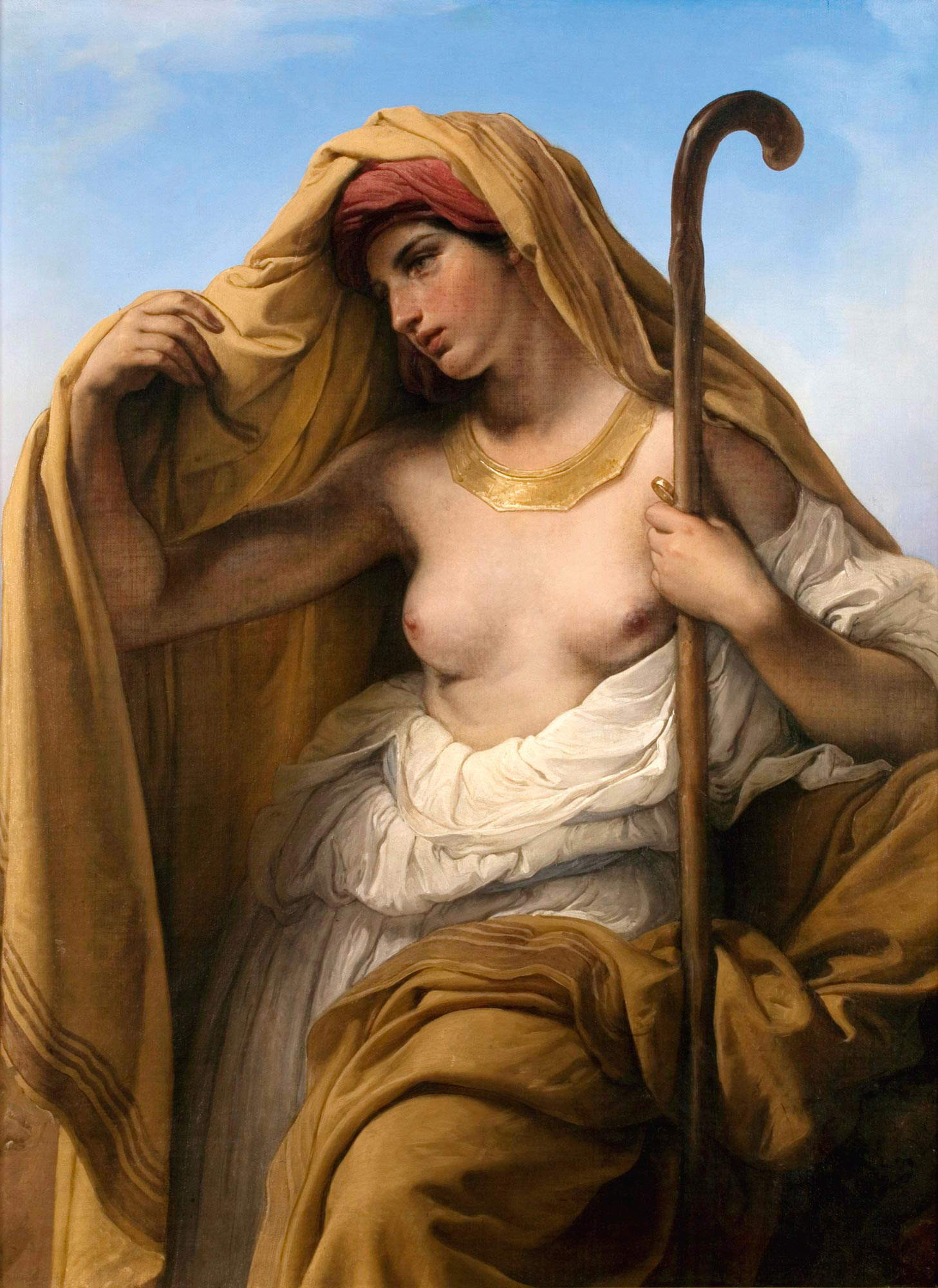 Francesco Hayez, Tamar of Judas (1847; oil on canvas, 112 x 84.5 cm; Varese, Musei Civici) Francesco Hayez, Tamar of Judas (1847; oil on canvas, 112 x 84.5 cm; Varese, Musei Civici)