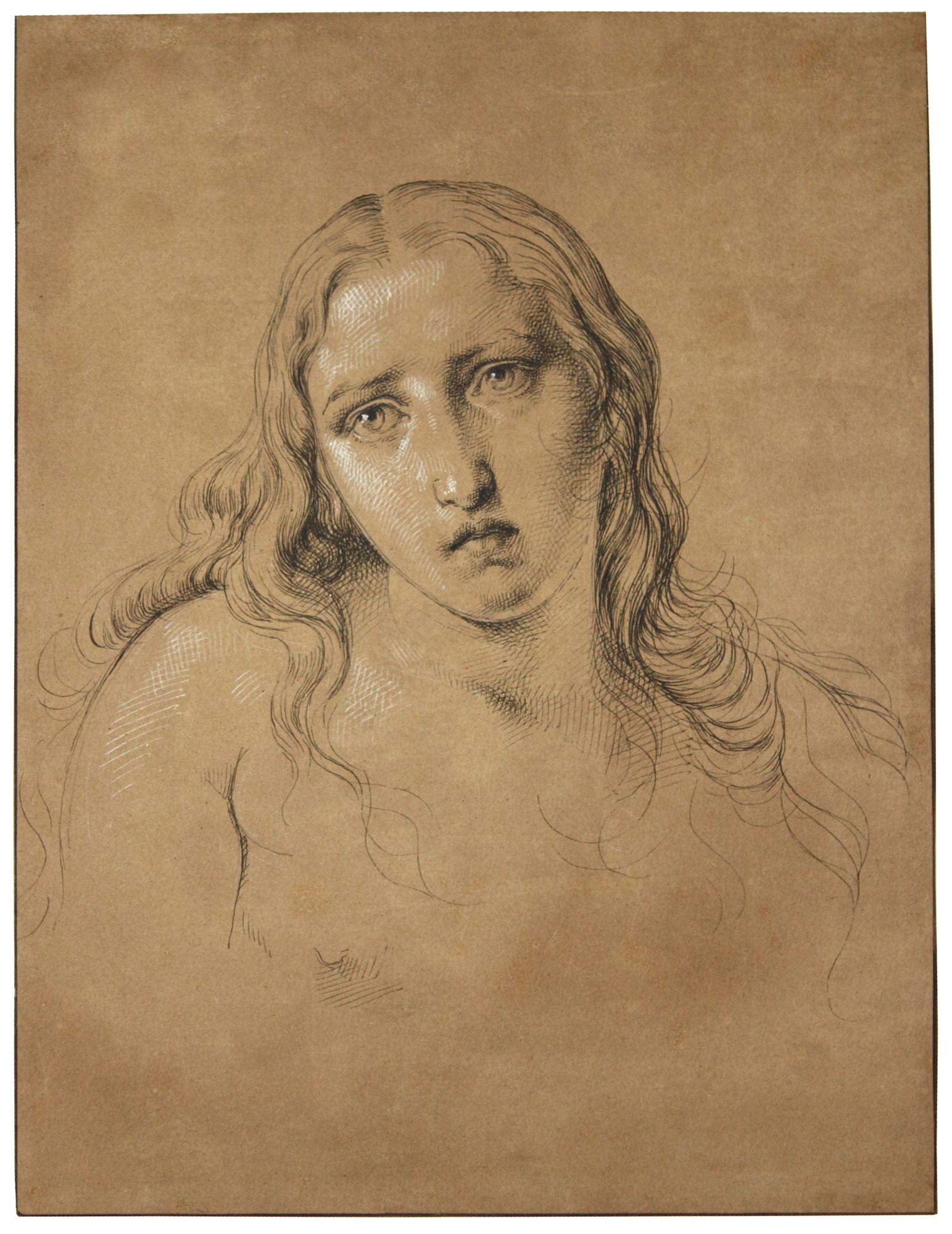 Francesco Hayez, La Maddalena penitente (c. 1833; pencil and white lead on paper, 210 x 165 mm; Venice, Fondazione Musei Civici di Venezia, Gabinetto Stampe e Disegni del Museo Correr) Francesco Hayez, La Maddalena penitente (c. 1833; pencil and white lead on paper, 210 x 165 mm; Venice, Fondazione Musei Civici di Venezia, Gabinetto Stampe e Disegni del Museo Correr)