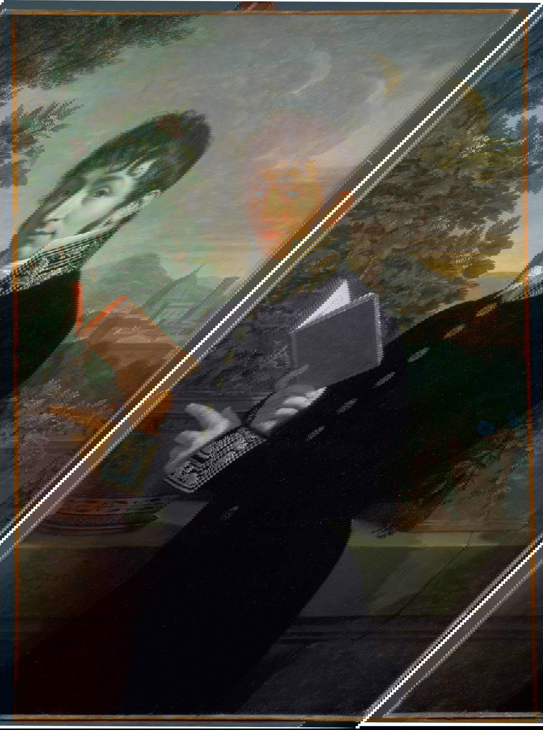 François-Xavier Fabre, Retrato del intendente Delanoy (firmado y fechado en 1809; óleo sobre lienzo, 115 x 82 cm; Florencia, Galería de los Uffizi) François-Xavier Fabre, Retrato del intendente Delanoy (firmado y fechado en 1809; óleo sobre lienzo, 115 x 82 cm; Florencia, Galería de los Uffizi)