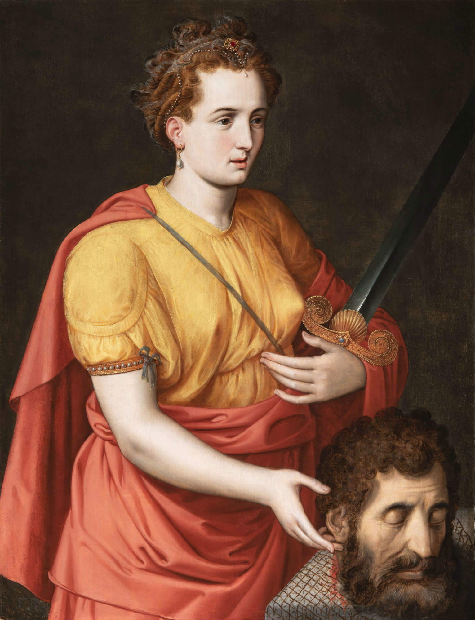 Frans Floris, Judith avec la tête d'Holopherne (vers 1550 ; 77 x 100 cm) Frans Floris, Judith avec la tête d'Holopherne (vers 1550 ; 77 x 100 cm)