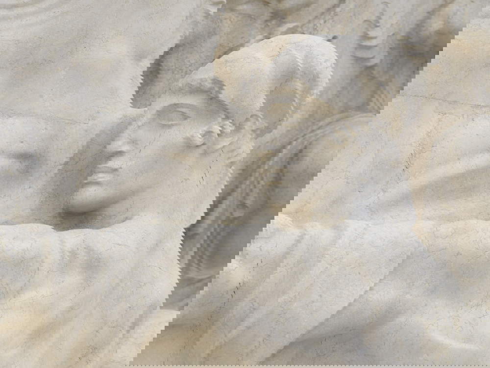 Angelo Zanelli, Male figure, detail of the Amore Patrio in the right frieze, after restoration (2023). Rome, VIVE - Vittoriano and Palazzo Venezia &copy; MiC, VIVE - Vittoriano and Palazzo Venezia. Photo by Mauro Magliani