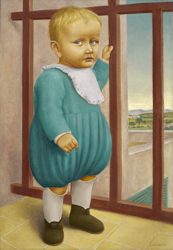 Georg Schrimpf, Portrait d'un enfant (Pierre en Sicile) (1925 ; huile sur toile, 62,23 x 43,18 cm ; Los Angeles, Los Angeles County Museum of Art) Georg Schrimpf, Portrait d'un enfant (Pierre en Sicile) (1925 ; huile sur toile, 62,23 x 43,18 cm ; Los Angeles, Los Angeles County Museum of Art)