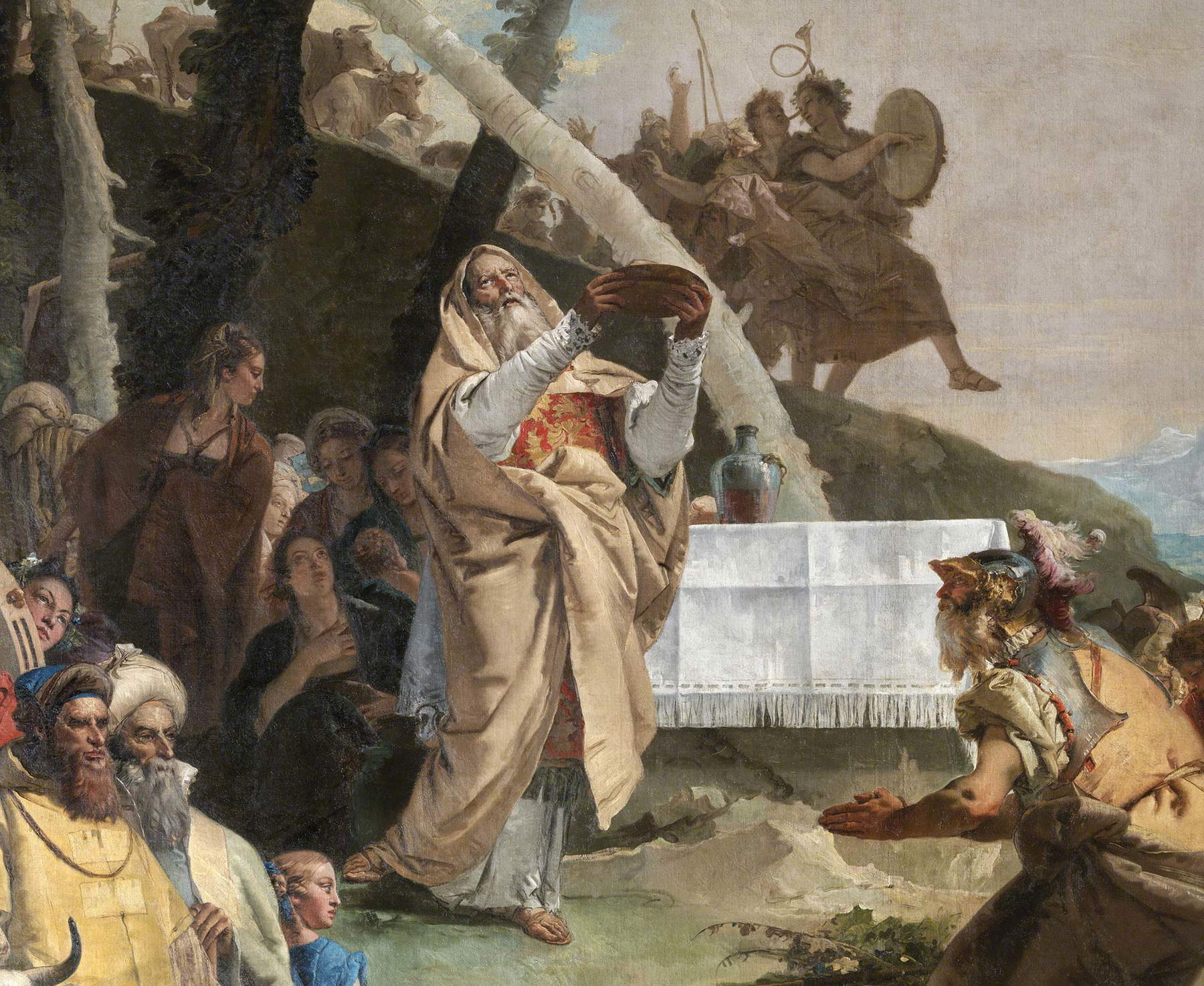 Giambattista Tiepolo, Il sacrificio di Melchisedec (dettaglio)