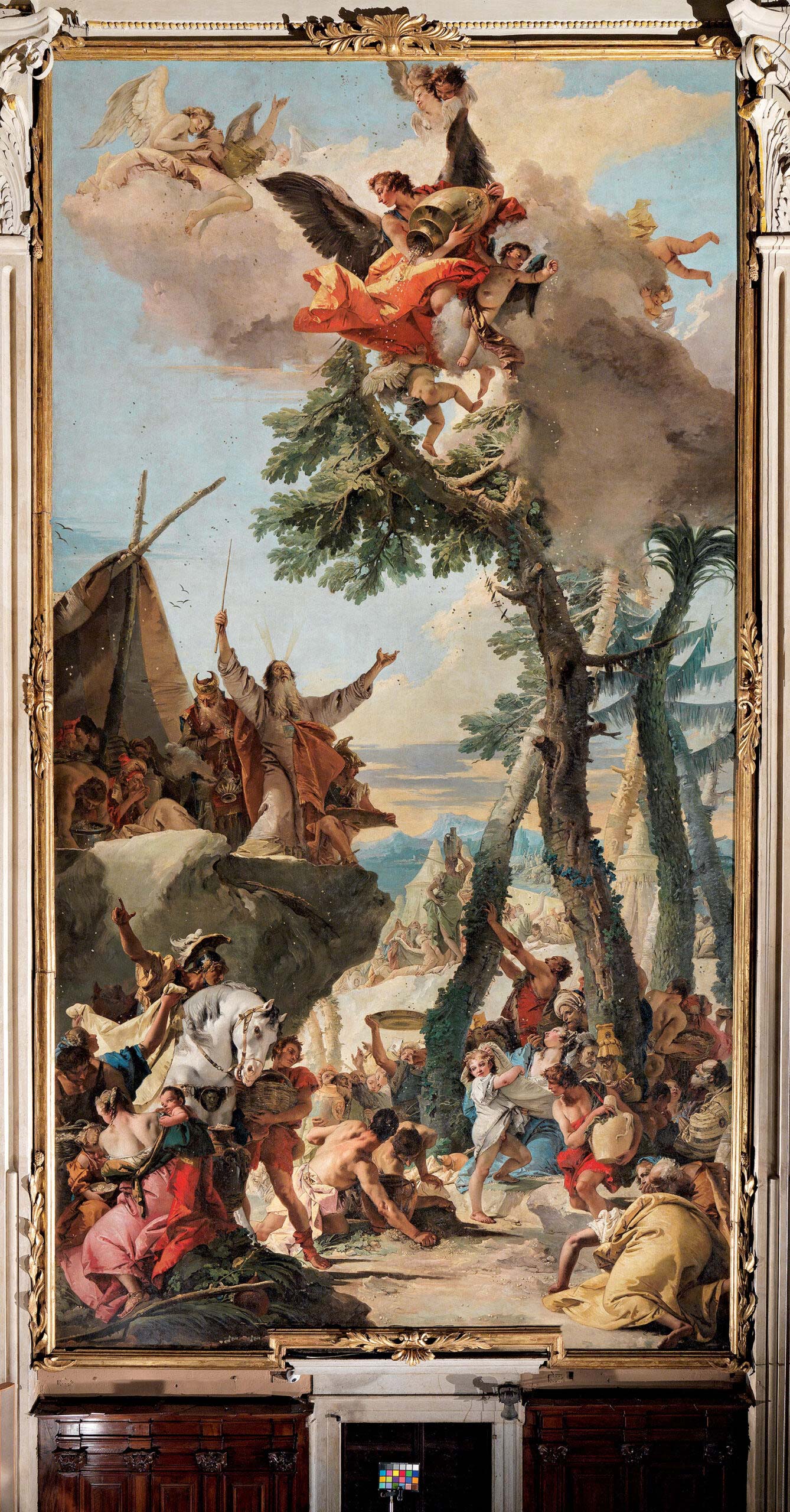 Giambattista Tiepolo, La caduta della manna (Verolanuova, Basilica di San Lorenzo)