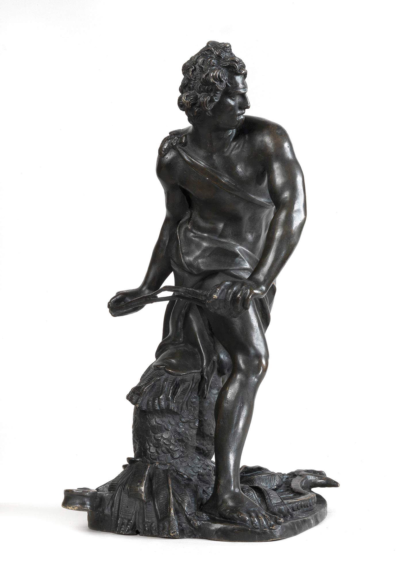 da Gian Lorenzo Bernini, David (XVII secolo; Bronzo a patina scura, 48 x 29 x 21 cm; Roma, collezione Forti Bernini). Provenienza: Roma, Collezione Borghese (?); Casa Bernini da Gian Lorenzo Bernini, David (XVII secolo; Bronzo a patina scura, 48 x 29 x 21 cm; Roma, collezione Forti Bernini). Provenienza: Roma, Collezione Borghese (?); Casa Bernini