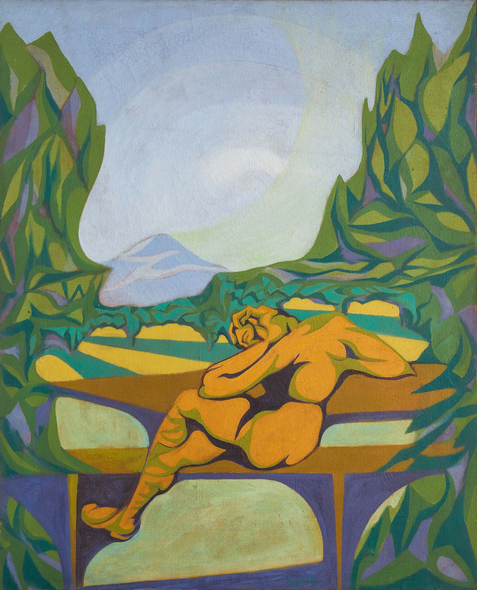 Gino Galli, Rest (1918-19; oil on canvas, 65 x 80 cm; Rome, Private Collection) Gino Galli, Rest (1918-19; oil on canvas, 65 x 80 cm; Rome, Private Collection)