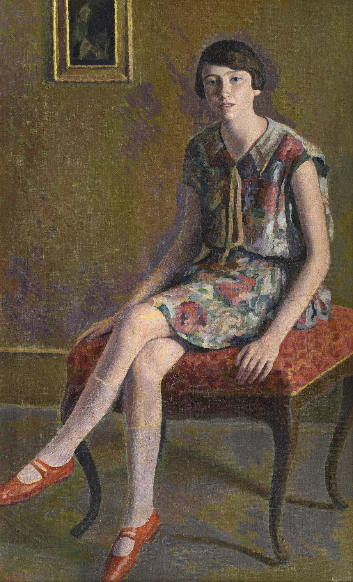 Gino Galli, Portrait of Gigliola Galli (1922-23; oil on canvas, 178 x 79 cm; Rome, Private Collection) Gino Galli, Portrait of Gigliola Galli (1922-23; oil on canvas, 178 x 79 cm; Rome, Private Collection)
