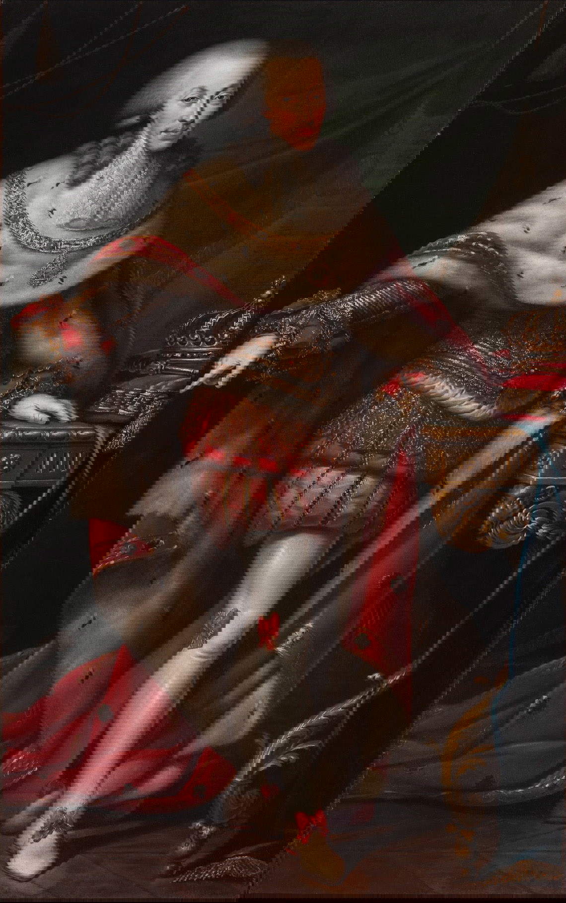 Giovanni Antonio Maria Panealbo, Ritratto di Carlo Emanuele IV in maestà (1796-1798; olio su tela, 190 x 118 cm; Venaria Reale, Consorzio delle Residenze Reali Sabaude - Reggia di Venaria). Dono di Jacobacci & Partners, 2022 Giovanni Antonio Maria Panealbo, Ritratto di Carlo Emanuele IV in maestà (1796-1798; olio su tela, 190 x 118 cm; Venaria Reale, Consorzio delle Residenze Reali Sabaude - Reggia di Venaria). Dono di Jacobacci & Partners, 2022