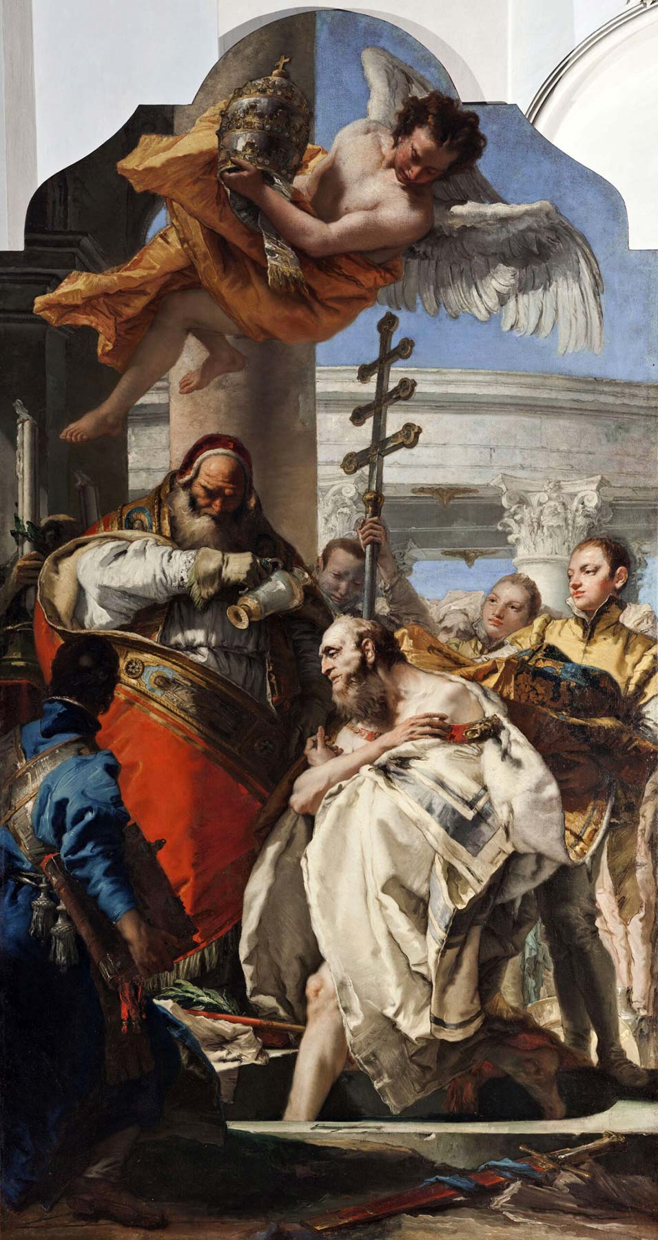Giovan Battista Tiepolo, Die Taufe des Konstantin (Folzano, San Silvestro). Foto: BAMS Foto Rodella Giovan Battista Tiepolo, Die Taufe des Konstantin (Folzano, San Silvestro). Foto: BAMS Foto Rodella