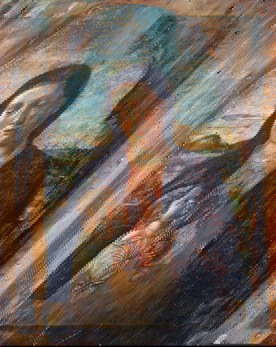 Giovanni Bellini (attribué), Vierge à l'enfant (vers 1460 ; tempera sur panneau, 54,5 x 44,5 cm ; Pag, musée du monastère bénédictin de Santa Margherita)