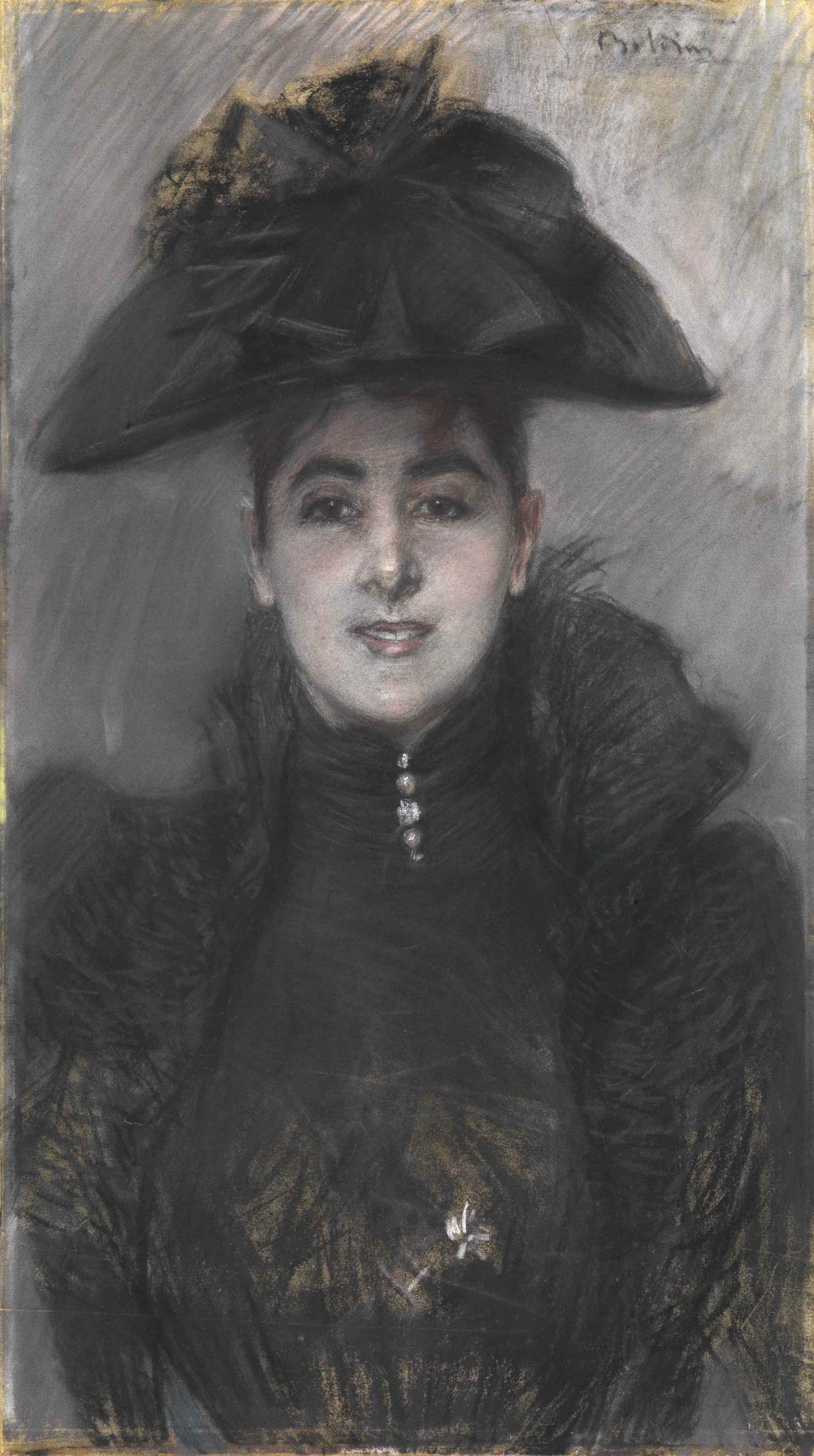 Giovanni Boldini, Ritratto di dama in nero