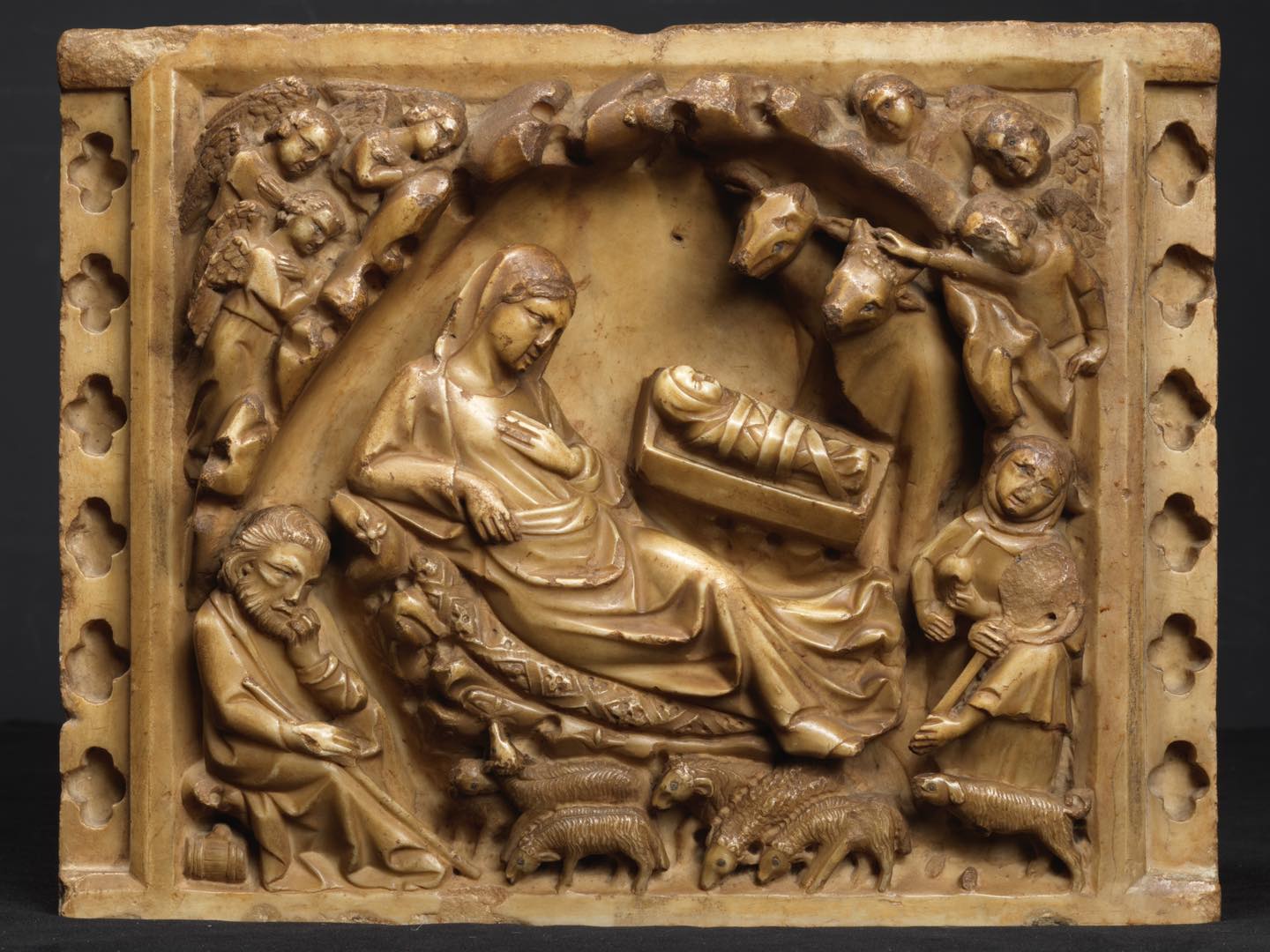 Giovanni di Balduccio, Nativity (c. 1333; marble relief). Presented by Benappi Fine Art Giovanni di Balduccio, Nativity (c. 1333; marble relief). Presented by Benappi Fine Art