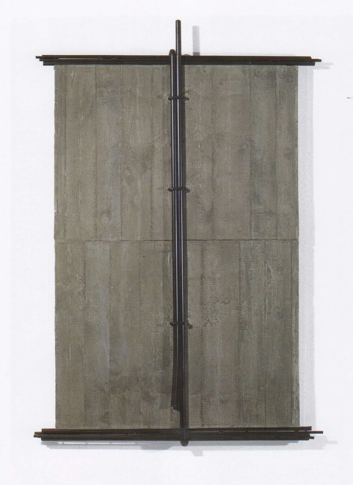 Giuseppe Uncini, Muri di cemento n.115 (2003; cemento e ferro, 169 x 114 cm)