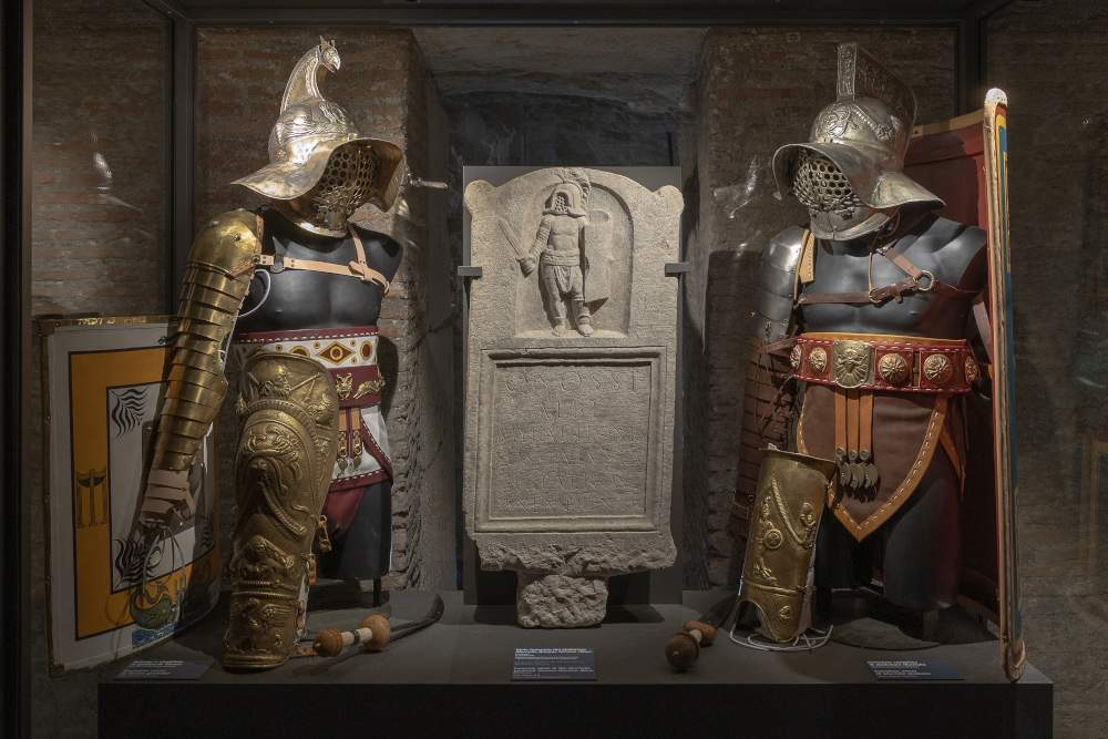 Gladiators in the arena, the new exhibition at the Colosseum Archaeological Park 