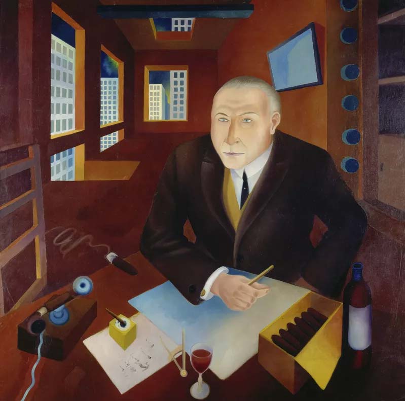 Heinrich Maria Davringhausen, Le profiteur (1921 ; huile sur toile, 120 x 120 cm ; Düsseldorf, Stiftung Museum Kunstpalast) Heinrich Maria Davringhausen, Le profiteur (1921 ; huile sur toile, 120 x 120 cm ; Düsseldorf, Stiftung Museum Kunstpalast)