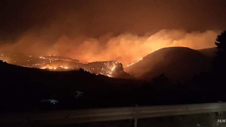 Das von den Bränden betroffene Gebiet