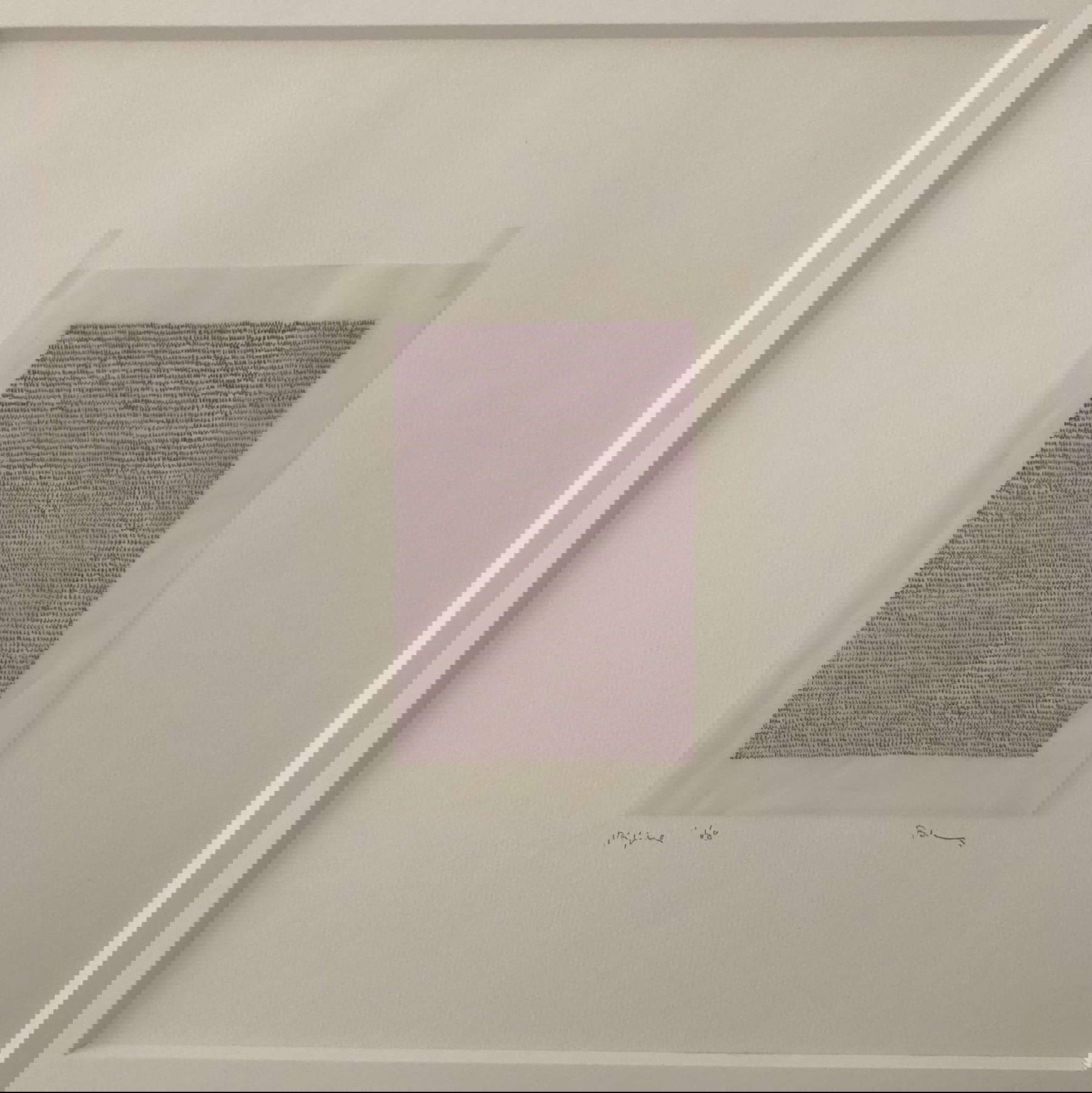 Irma Blank, Eigenschriften, Page (1968; pastel sobre papel; Turín, colección particular)